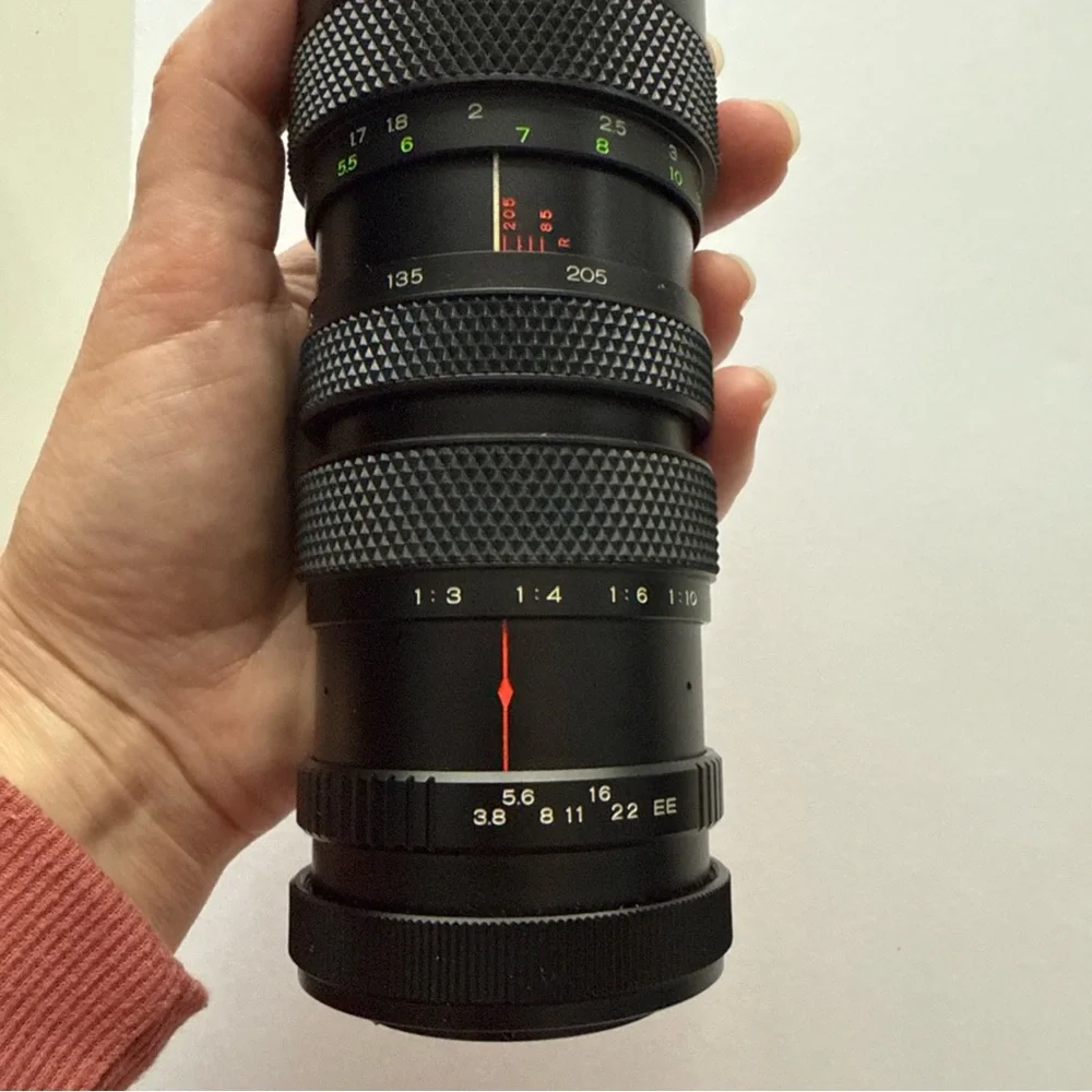 Soligor No. 3775754 F=85-205mm 1: 3.8 Japan Lens W/case & Hoya Filter